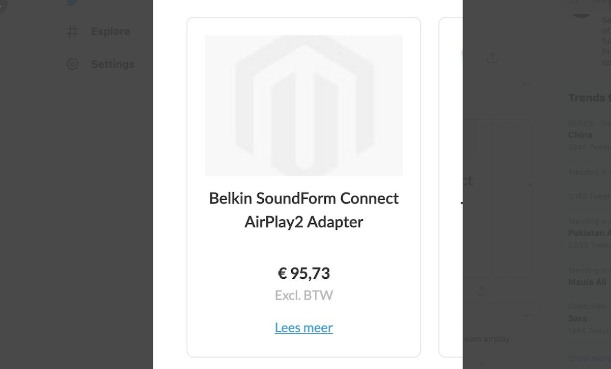 Belkin Soundform connet AirPlay 2 adaptor