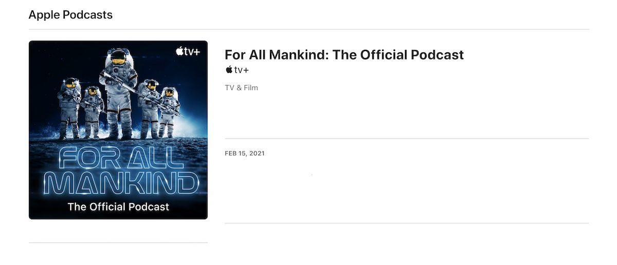 Apple TV series 'For All Mankind'