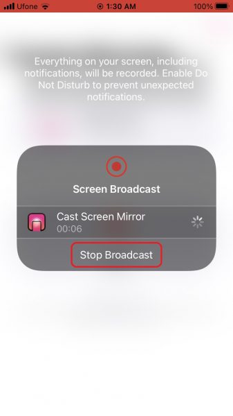 Replica app. mirror iPhone screen