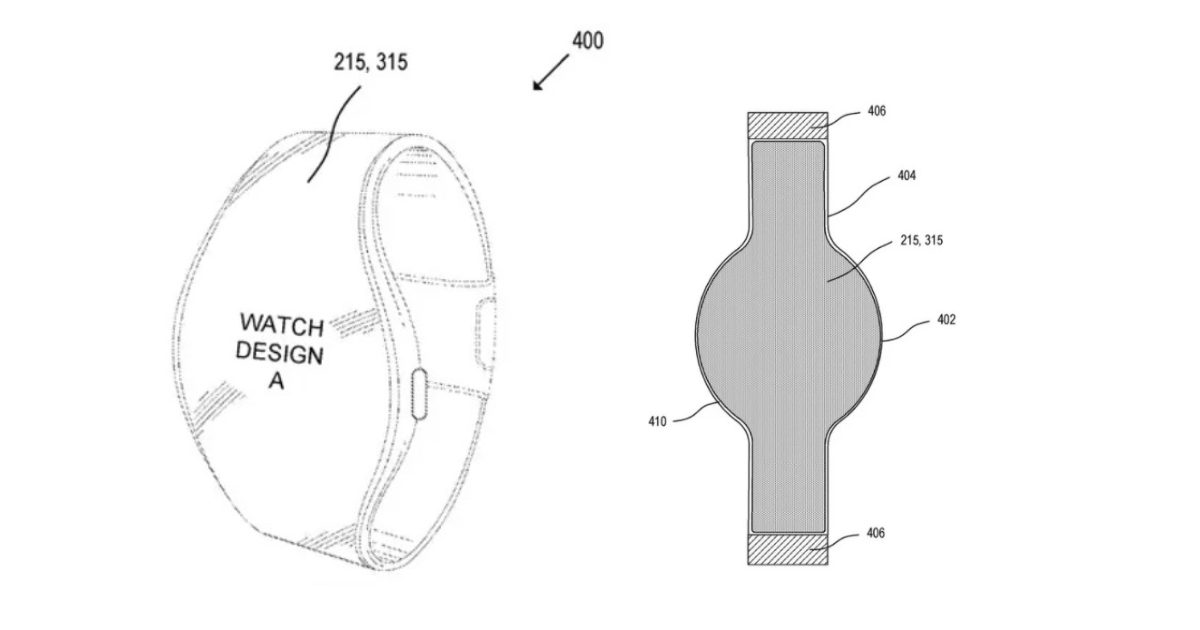 Apple developing wrap-around display for Apple Watch, according to a new patent