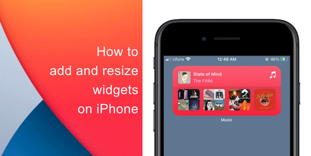 How to add and resize widgets on iPhone
