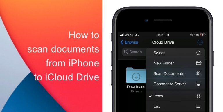 How to scan documents from iPhone to iCloud Drive