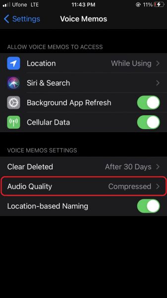 How to improve audio quality of Voice memos on iPhone