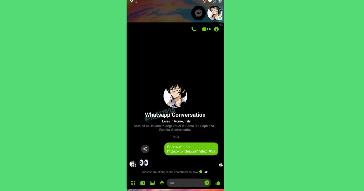 Facebook is still testing cross-platform integration with WhatsApp