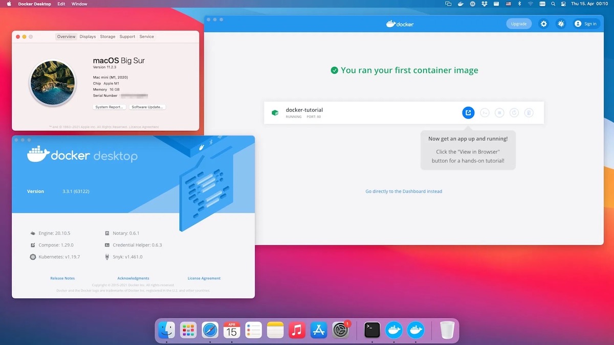 Docker desktop M1 Macs Apple Silicon