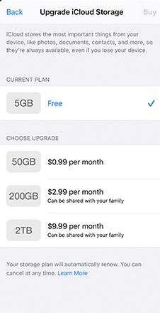 How to upgrade your iCloud storage space on iPhone