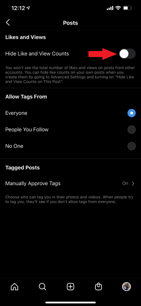 How to hide like and view counts on Instagram posts