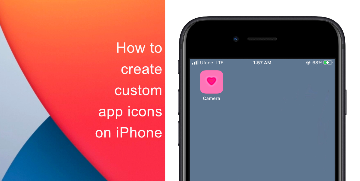 How to create custom app icons on iPhone