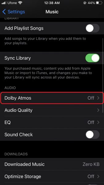 How to enable Apple Music Dolby Atmos Spatial Audio on iPhone