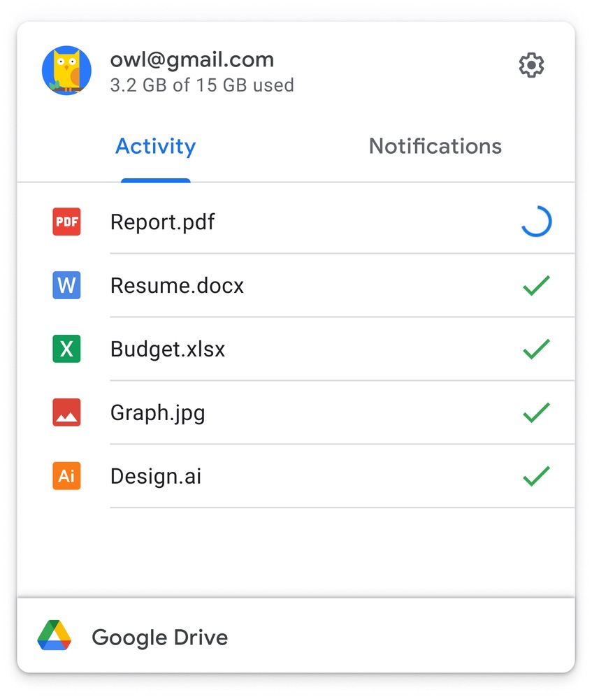 Google Drive unified app for Mac 2