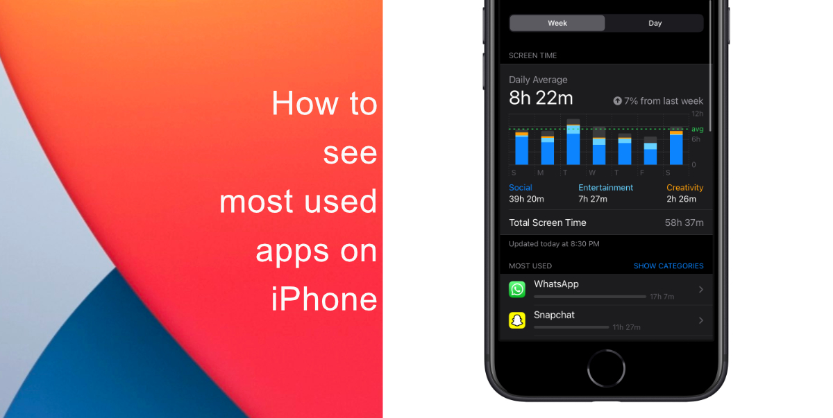How to see most used apps on iPhone