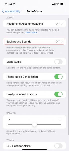 How to use Background Sounds in iOS 15 to focus, stay calm or rest