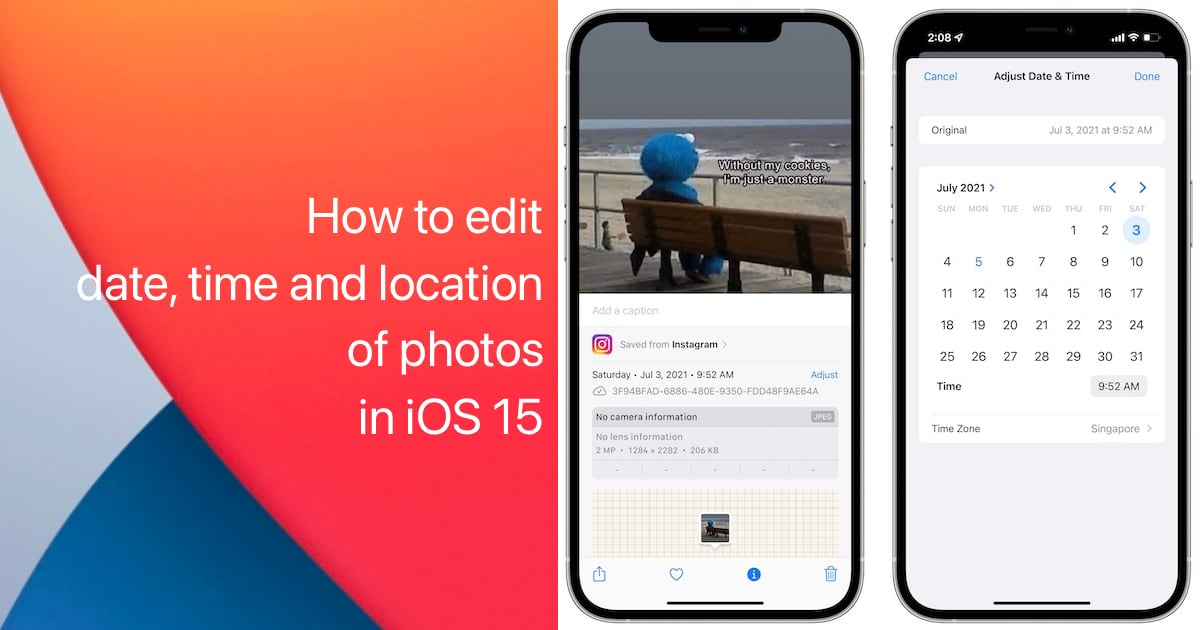 iOS 15 photos data update