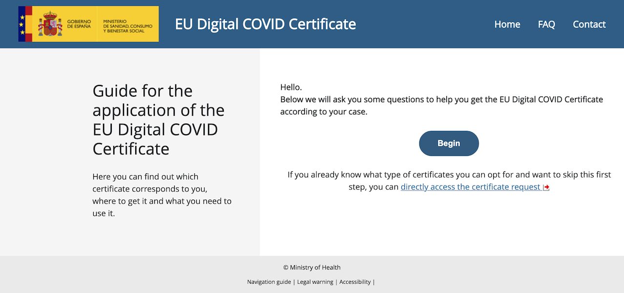 EU Digital COVID-19 certificate