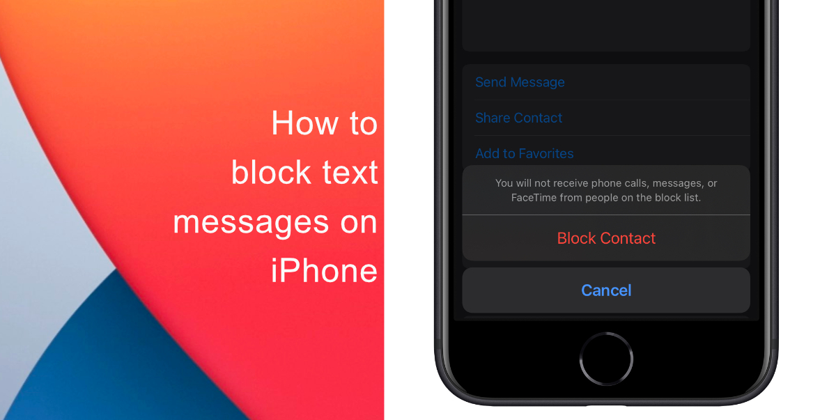 How to block text messages on iPhone