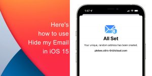 Here's how to use Hide my Email in iOS 15