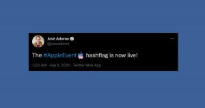 #AppleEvent hashflag