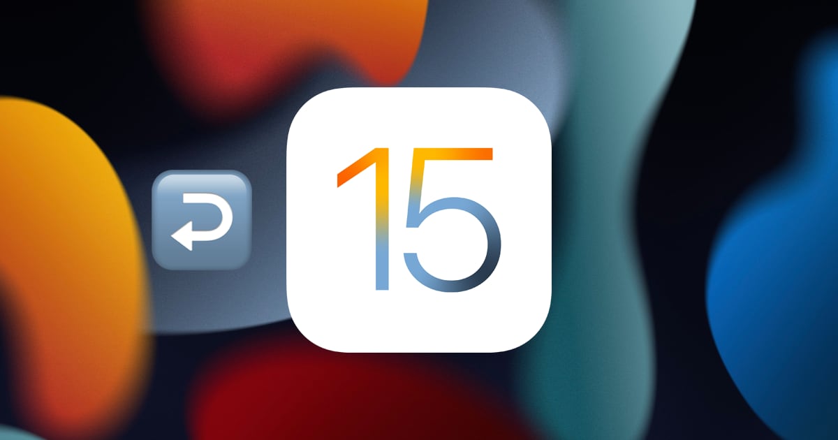 Downgrade iOS 15