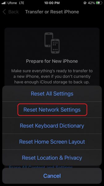 fix Wi-Fi issues on iOS 15