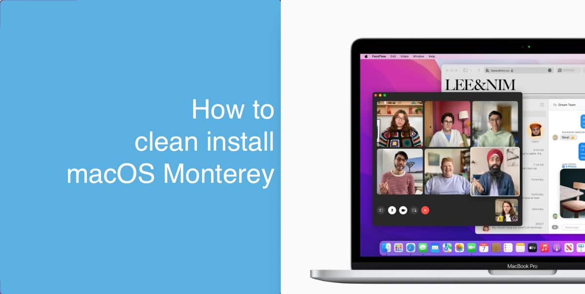 clean install macOS Monterey