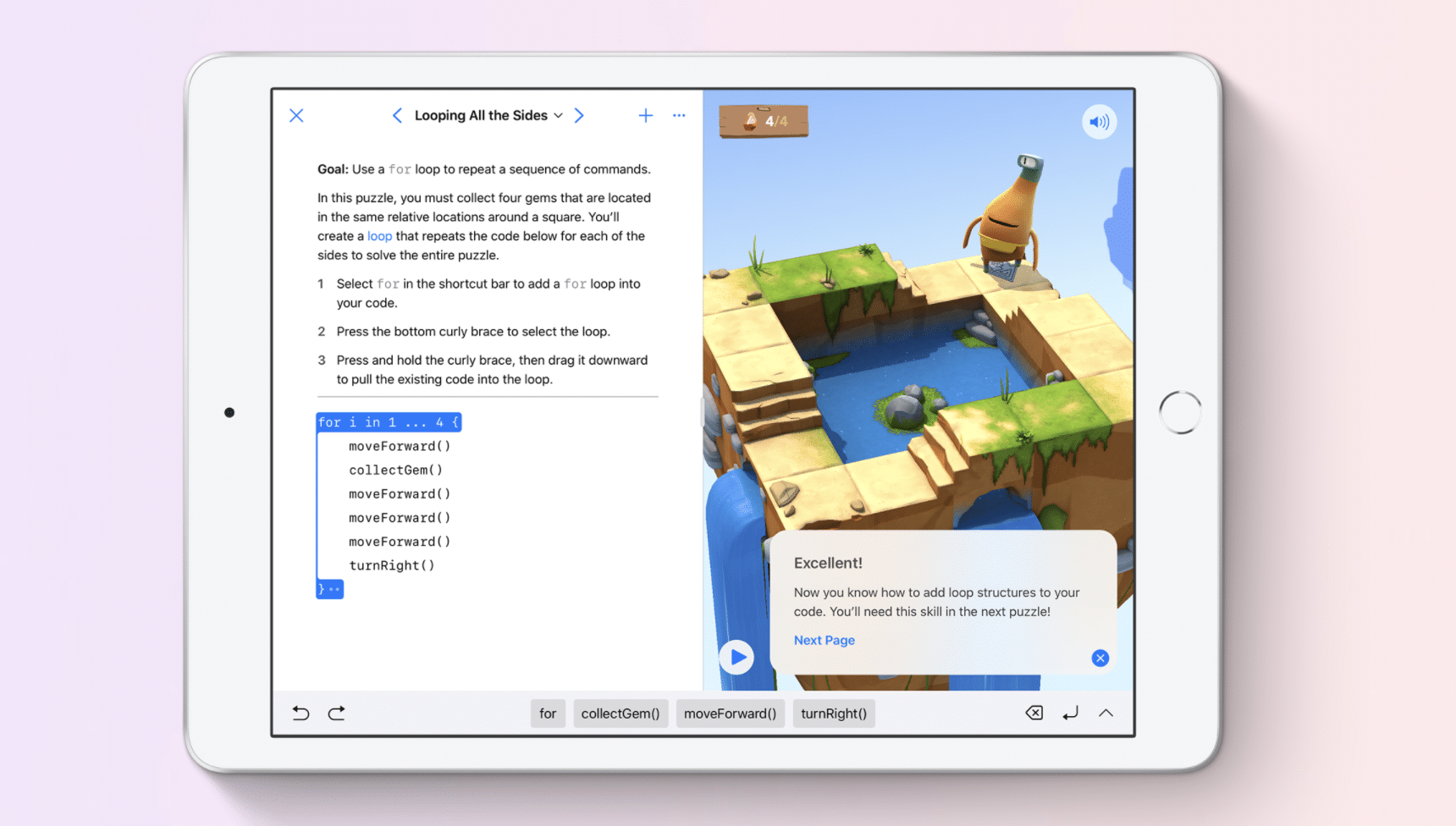 Swift Playgrounds 4 app