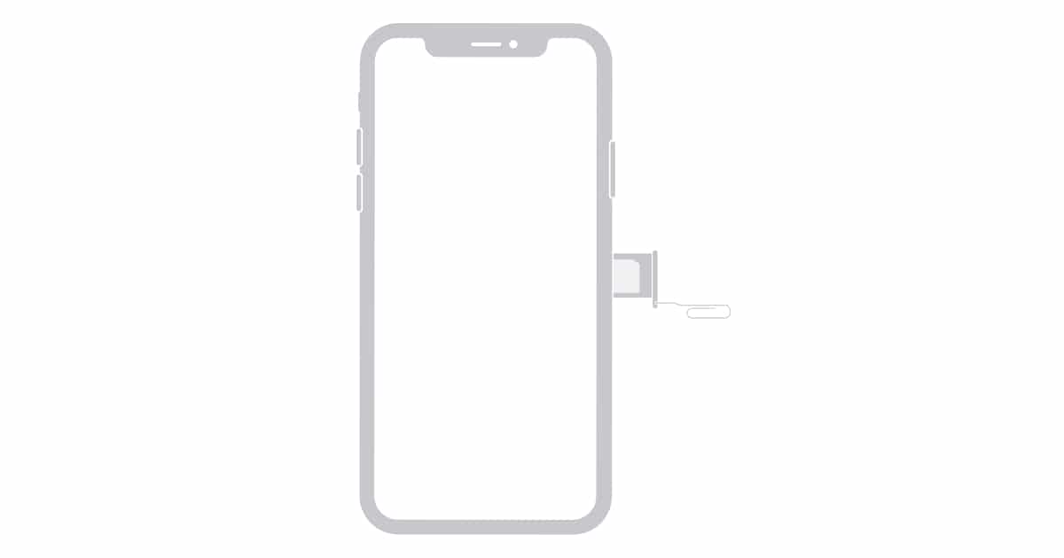 Apple iPhone SIM card slot