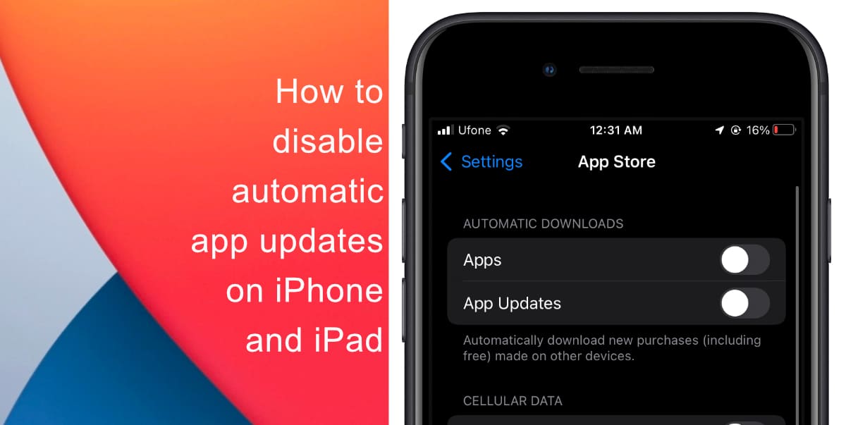 How to disable automatic app updates on iPhone and iPad