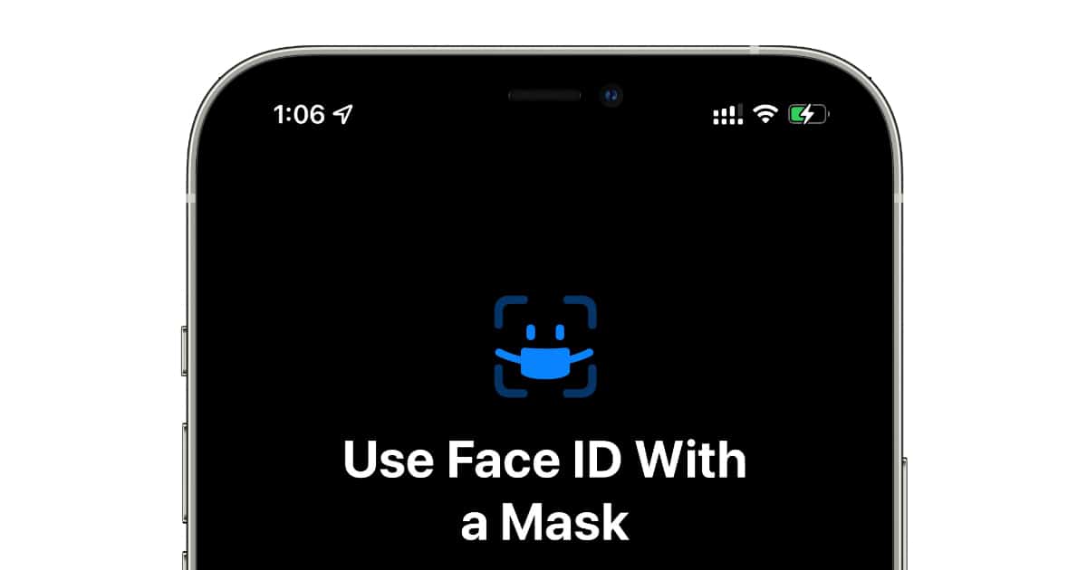 Id face mask 15.4 ios iPhone iOS