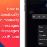 How to automatically and manually send text messages instead of iMessages on iPhone