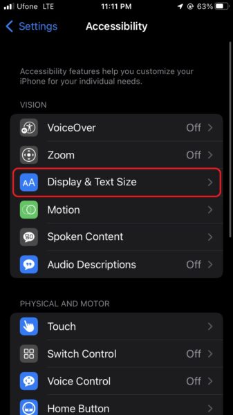 Learn how to turn off Auto-Brightness on iPhone