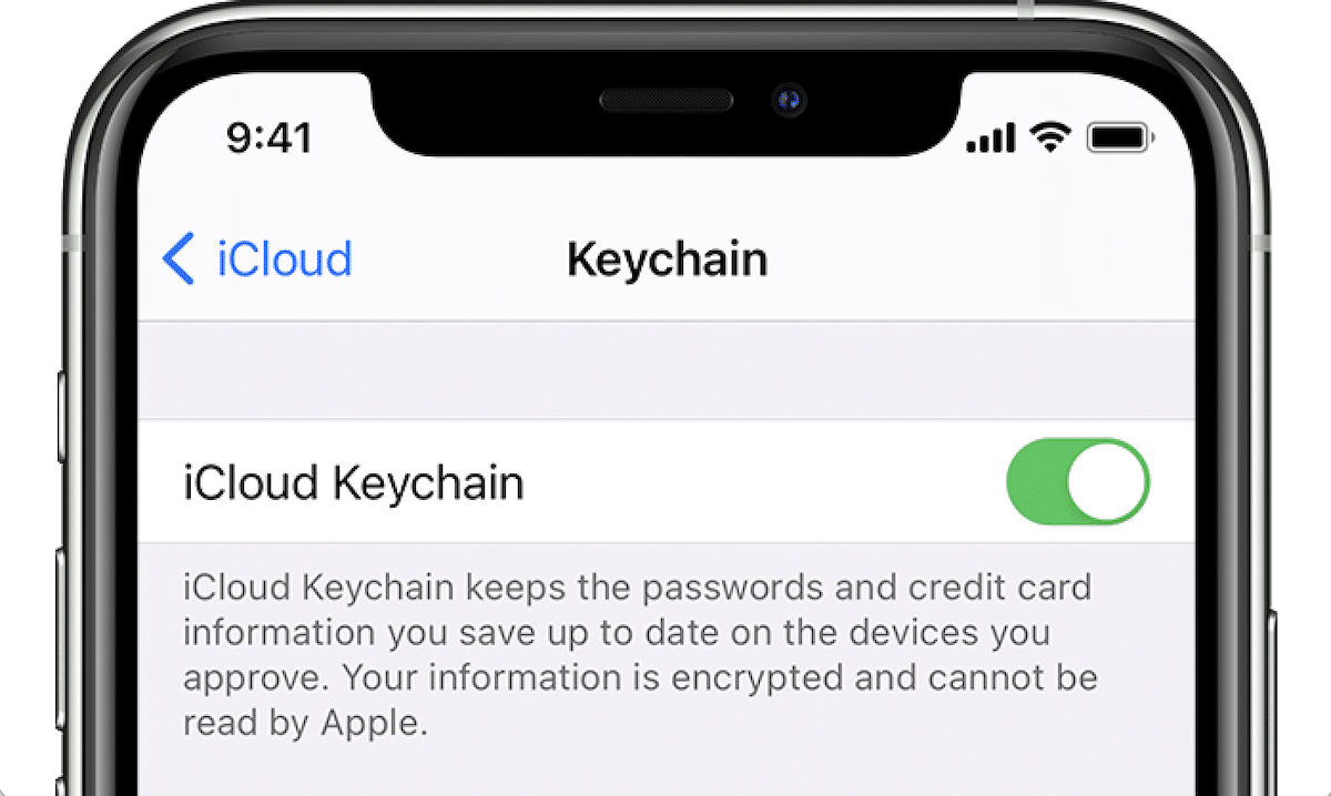 icloud keychain - family passwords