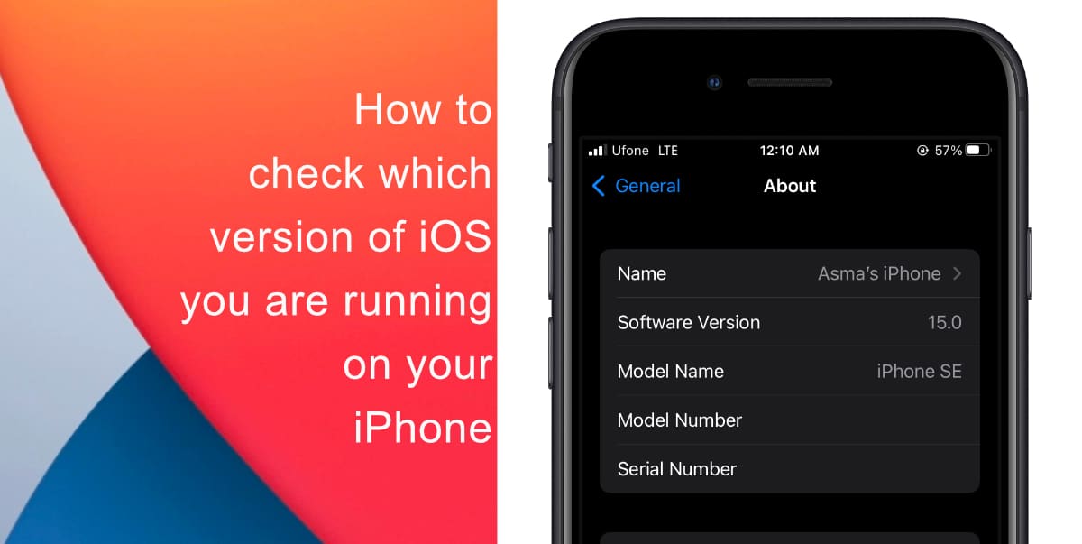 How to check which version of iOS you are running on your iPhone