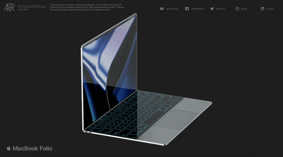 Foldable display MacBook Pro