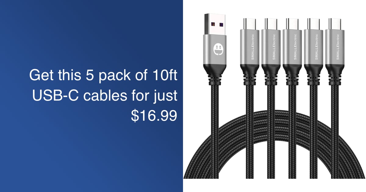 5 pack USB-C cables