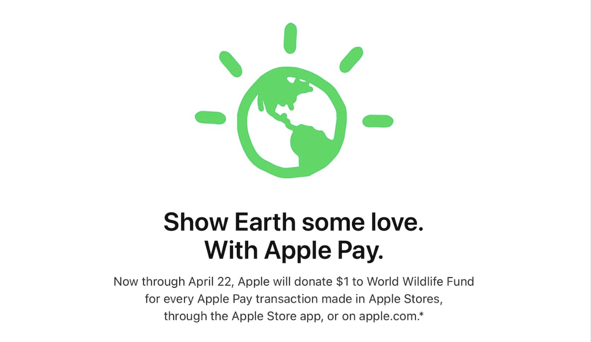 Apple Pay - earth day