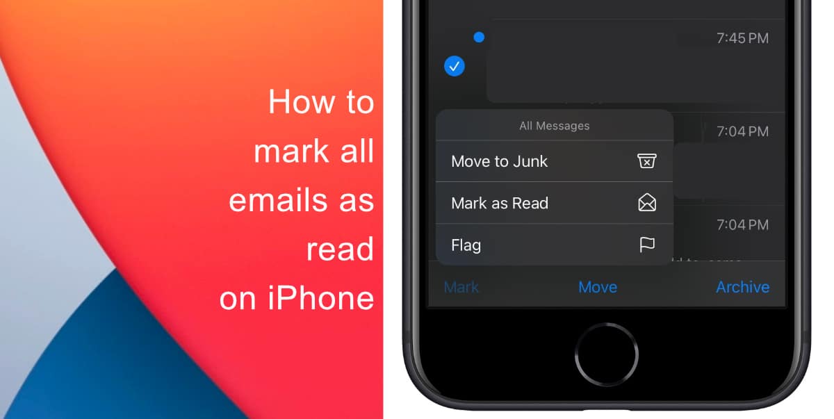 How to mark all emails as read on iPhone