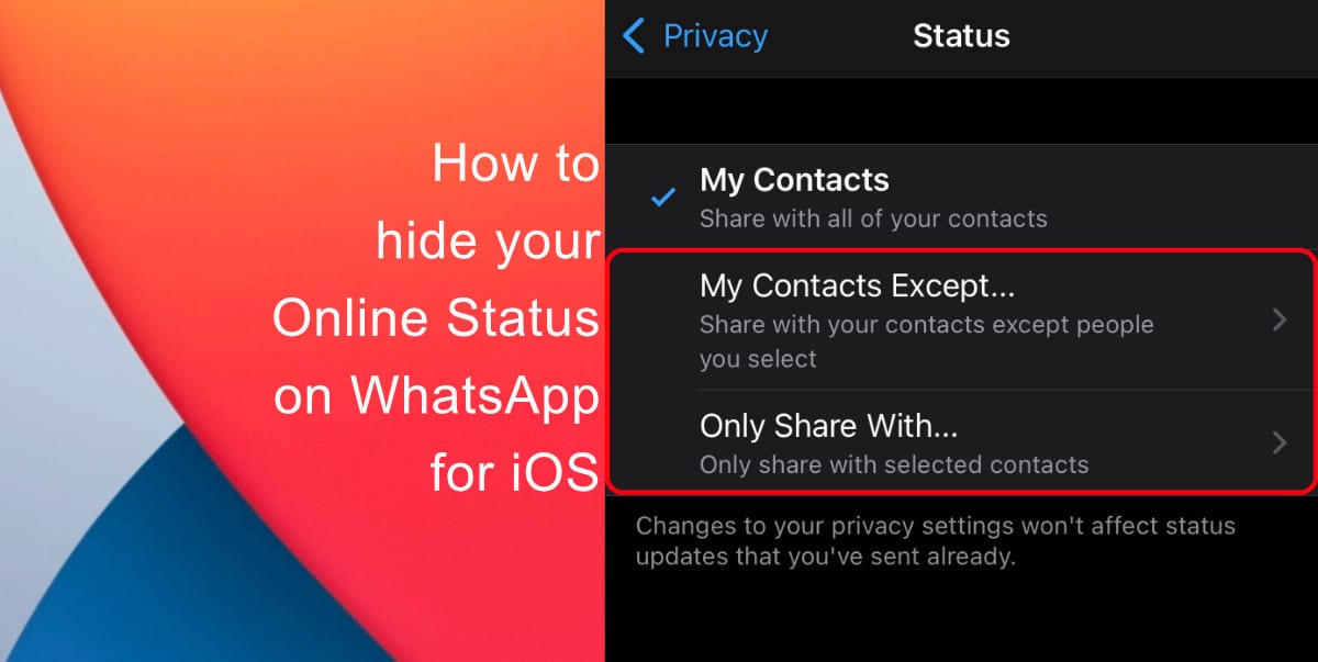How to hide your Online Status on WhatsApp for iOS
