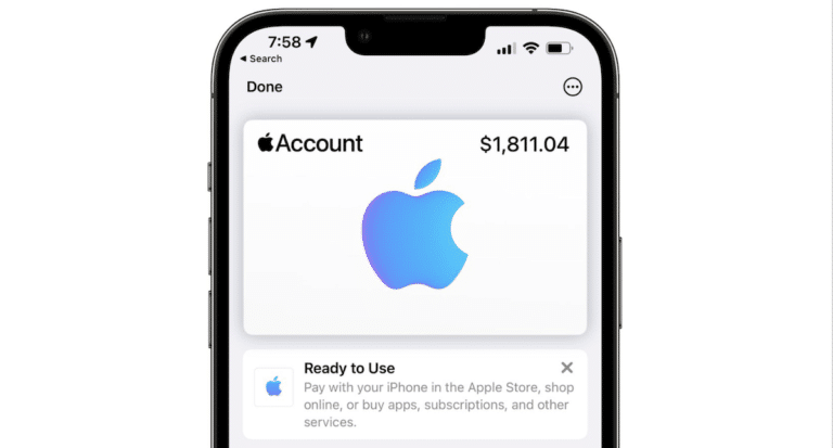 Apple account card