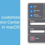 customize Control Center macOS