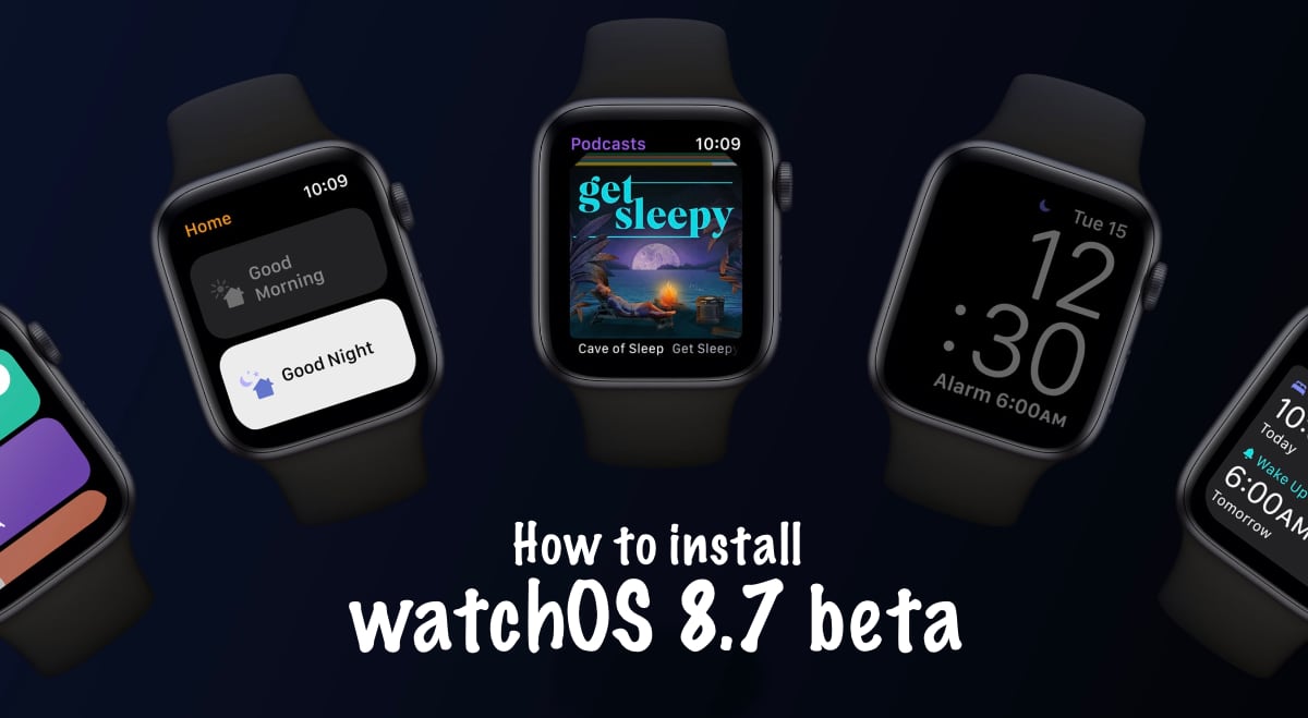 install watchOS 8.7 beta