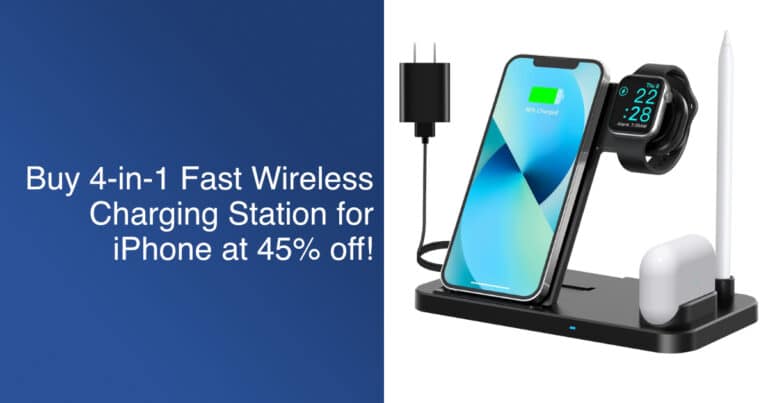 wireless charging station for iPhone AirPods Apple Pencil