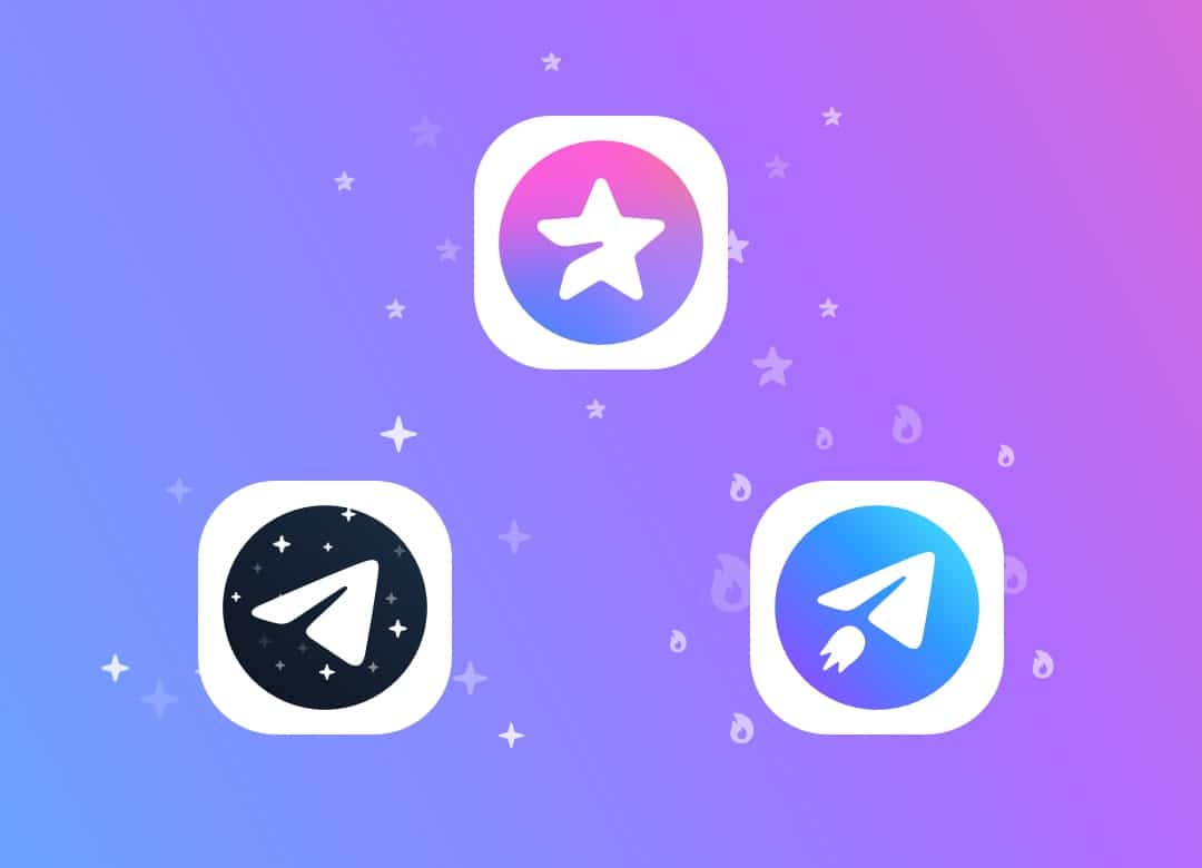 Telegram app icons