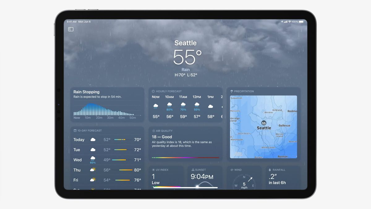 iPadOS 16 Weather