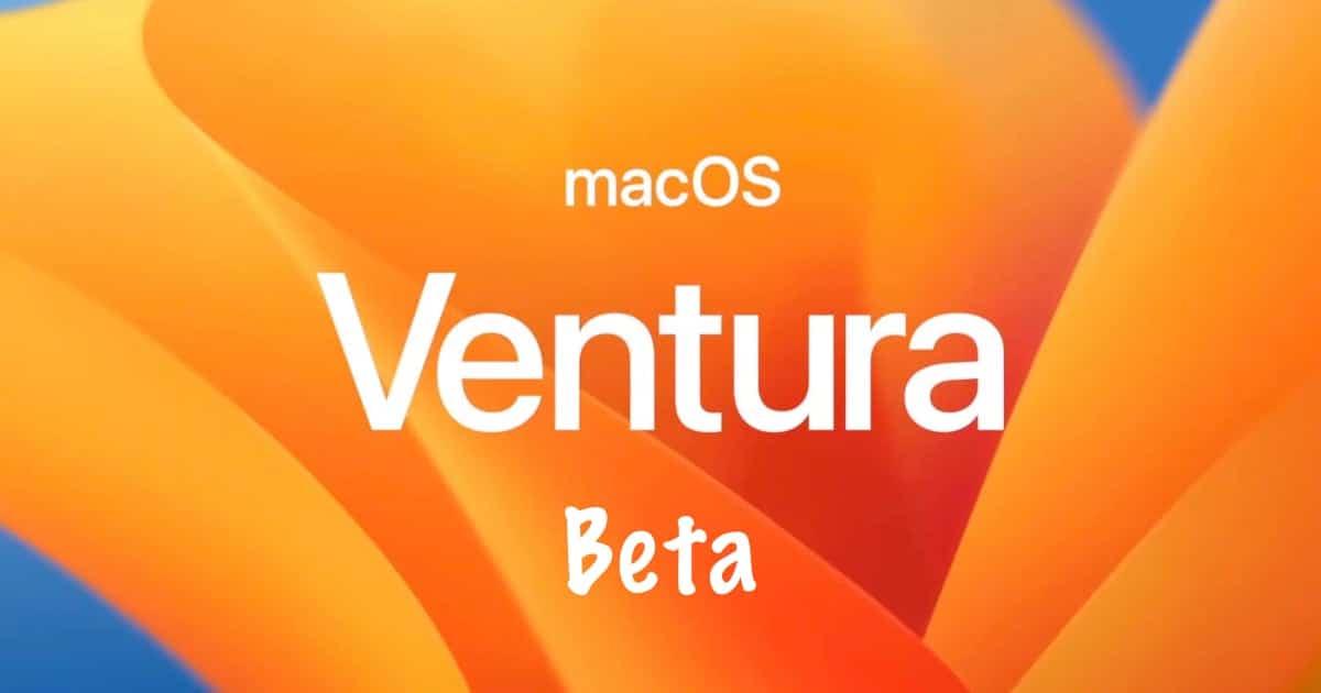 macOS Ventura beta