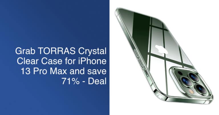 iPhone 13 Pro Max crystal clear case TORRAS