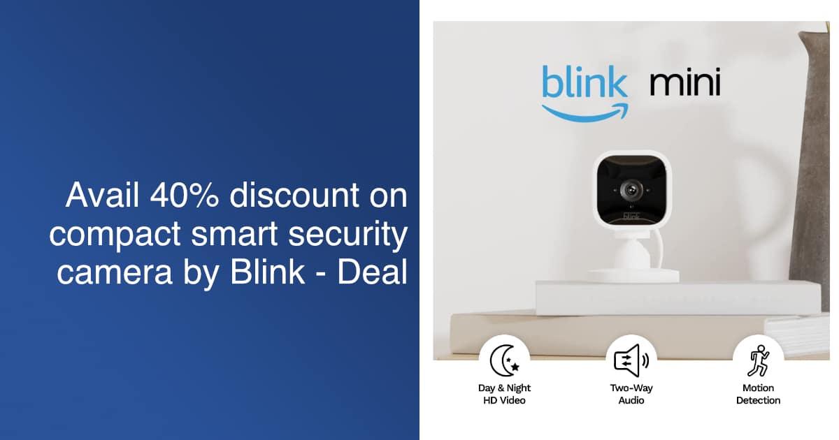 Blink Mini security camera - deal