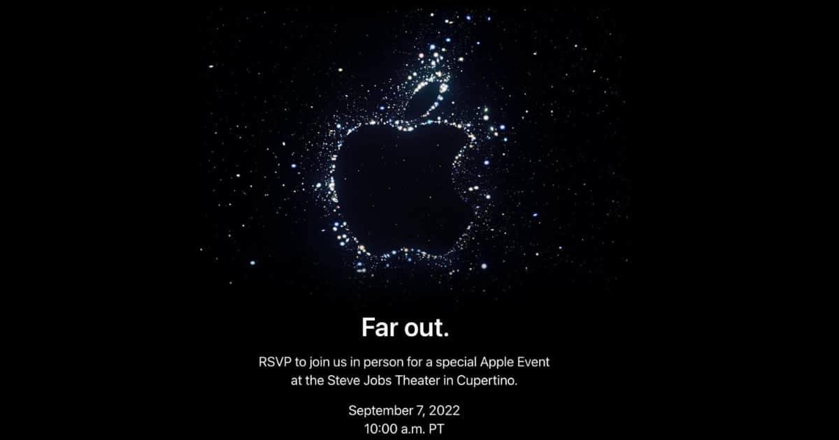 Far Out Apple event