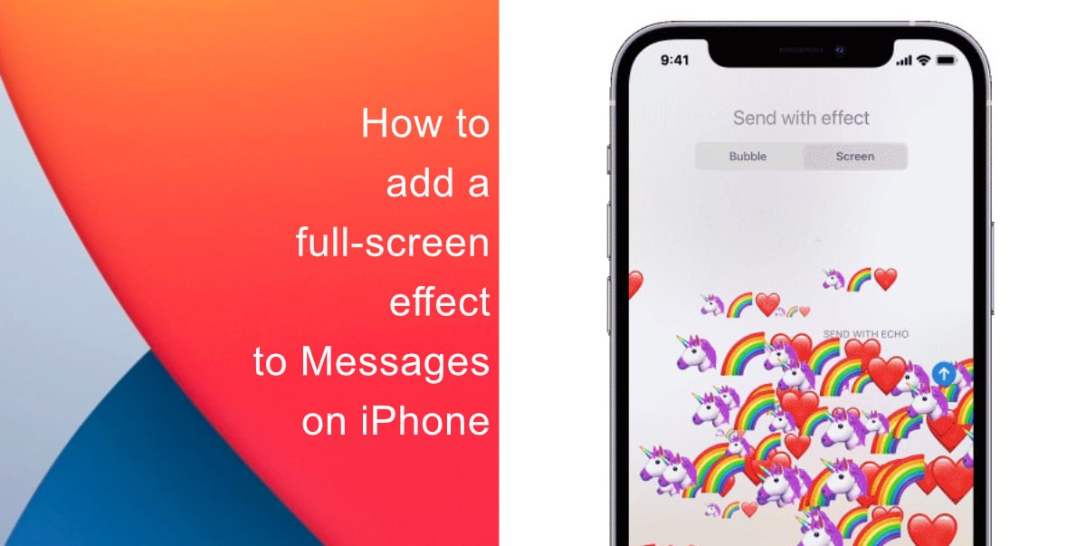 How to add a full-screen effect to Messages on iPhone