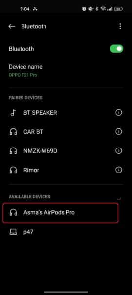 how to connect AirPods to an Android device