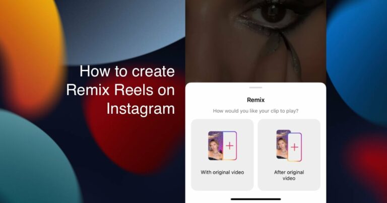How to create Remix Reels on Instagram